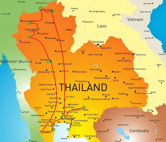 Thailand route